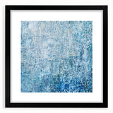 Blue Abstract Office Wall Art – Textured Modern Corporate Decor