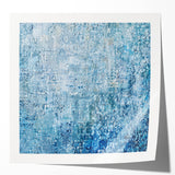 Blue Abstract Office Wall Art – Textured Modern Corporate Decor