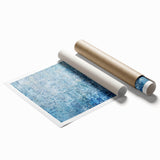 Blue Abstract Office Wall Art – Textured Modern Corporate Decor