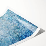 Blue Abstract Office Wall Art – Textured Modern Corporate Decor