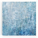 Blue Abstract Office Wall Art – Textured Modern Corporate Decor