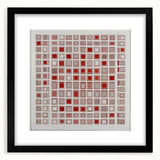 Abstract geometric frame in black, showcasing a modern design with a matte finish, perfect for enhancing contemporary home decor or art displays.