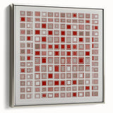 Abstract geometric framed canvas artwork showcasing intricate silver patterns and sharp angles, ideal for modern home decor, highlighting contemporary artistic style.