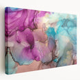 Abstract splatter canvas art showcasing vibrant colors and dynamic patterns, ideal for modern decor. Perfect for adding a bold statement to living spaces or galleries.