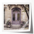Extra large wall art featuring a French door design in muted earth tones on glossy photo paper, ideal for dining room decor.