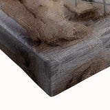 Black and white photograph of a Greek door on stretched canvas, suitable for bedroom wall art.