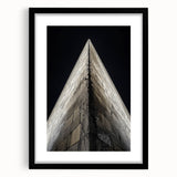 Extra large abstract art print featuring colorful, textured strokes on a black framed canvas, ideal for living room decor.