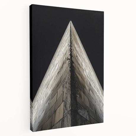 Large stretched canvas featuring a detailed architectural design in monochrome, ideal for kitchen wall art.