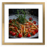 Extra large abstract art print featuring textured swirls in gold and white, framed, ideal for living room decor.