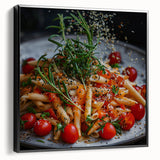 Black and white vintage poster art depicting a landscape scene on a framed canvas, ideal for bedroom wall decor.