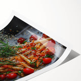 Extra large wall art featuring line art flowers in black on white, rolled print format, suitable for large living room decor.