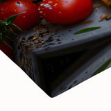 Large art featuring a black and white landscape painting on stretched canvas, ideal for bedroom wall decor.