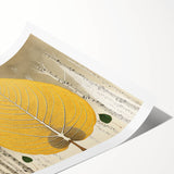 Floral and botanical wall art print featuring a vibrant design with colorful flowers and lush green leaves, rolled for easy shipping and display. Perfect for adding a touch of nature-inspired decor to any interior space.