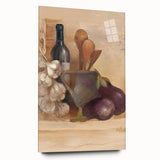 Large abstract wall art on acrylic glass depicting swirling blue and gray tones, ideal for bedroom or dining room decor.