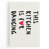 Large black and white stretched canvas featuring a stylized coffee cup and saucer, ideal for kitchen wall art.