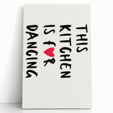 Black and white stretched canvas featuring an array of culinary tools, ideal for kitchen wall art.