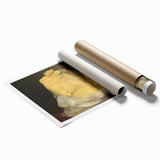 Extra large rolled print featuring an assortment of pastries in soft pastel colors.