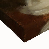 Black and white close-up of pastries on a stretched canvas, ideal for bedroom wall art.