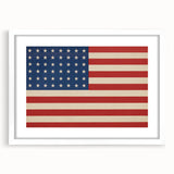 Vintage American Flag - USA Wall Art