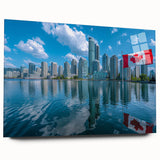 Patriotic Canadian Flag & Cityscape Prints - Canadian Heritage Wall Art