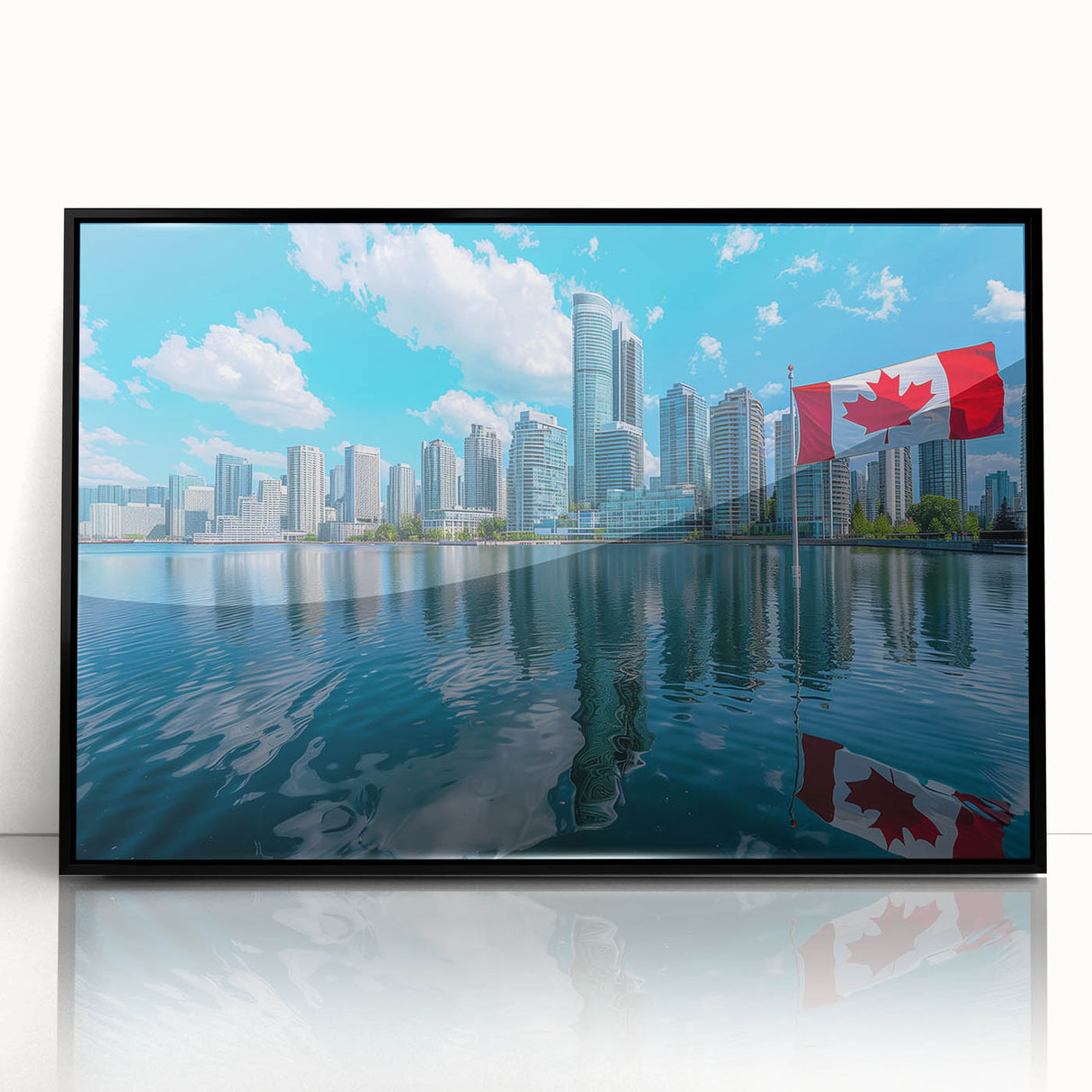 Patriotic Canadian Flag & Cityscape Prints - Canadian Heritage Wall Art