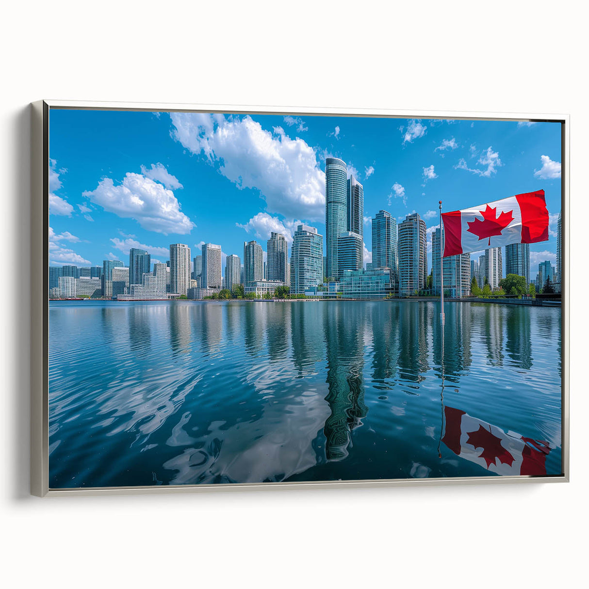 Patriotic Canadian Flag & Cityscape Prints - Canadian Heritage Wall Art