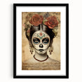 Elegant Rose Catrina – Día de los Muertos Canvas Art
