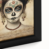 Elegant Rose Catrina – Día de los Muertos Canvas Art