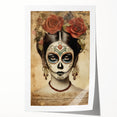 Elegant Rose Catrina – Día de los Muertos Canvas Art