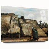 A Peasant Woman Digging - Rustic Impressionist Scene by Vincent van Gogh