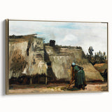 A Peasant Woman Digging - Rustic Impressionist Scene by Vincent van Gogh