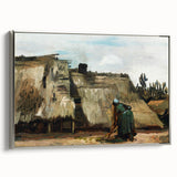 A Peasant Woman Digging - Rustic Impressionist Scene by Vincent van Gogh