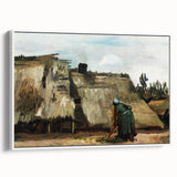 A Peasant Woman Digging - Rustic Impressionist Scene by Vincent van Gogh