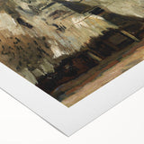 A Peasant Woman Digging - Rustic Impressionist Scene by Vincent van Gogh