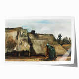 A Peasant Woman Digging - Rustic Impressionist Scene by Vincent van Gogh