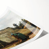 A Peasant Woman Digging - Rustic Impressionist Scene by Vincent van Gogh