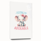 Adorable Baby Elephant Girls Room Wall Art – Nursery Print