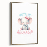 Adorable Baby Elephant Girls Room Wall Art – Nursery Print