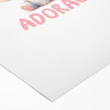 Adorable Baby Elephant Girls Room Wall Art – Nursery Print