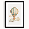 Teddy Bear Hot Air Balloon Nursery Wall Art - Baby Room Decor