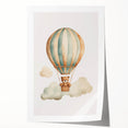 Teddy Bear Hot Air Balloon Nursery Wall Art - Baby Room Decor