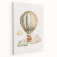 Teddy Bear Hot Air Balloon Nursery Wall Art - Baby Room Decor