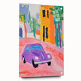 Rolled Canvas Prints for Kids - Vibrant City Street Car Art