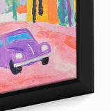 Rolled Canvas Prints for Kids - Vibrant City Street Car Art
