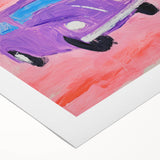 Rolled Canvas Prints for Kids - Vibrant City Street Car Art