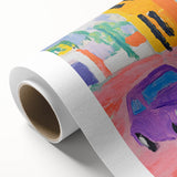 Rolled Canvas Prints for Kids - Vibrant City Street Car Art