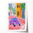 Rolled Canvas Prints for Kids - Vibrant City Street Car Art