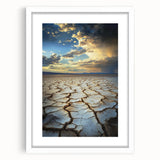 White landscape frame with a mat, showcasing a modern design suitable for home decor, emphasizing clean lines and elegance in a minimalist setting.