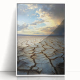 Framed acrylic landscape artwork showcasing a serene nature scene with vibrant colors and intricate details, ideal for modern home decor and wall styling.