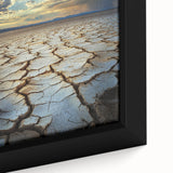 Framed landscape canvas showcasing vibrant African-inspired wall art design, featuring intricate patterns and earthy tones, ideal for home decor enhancement.